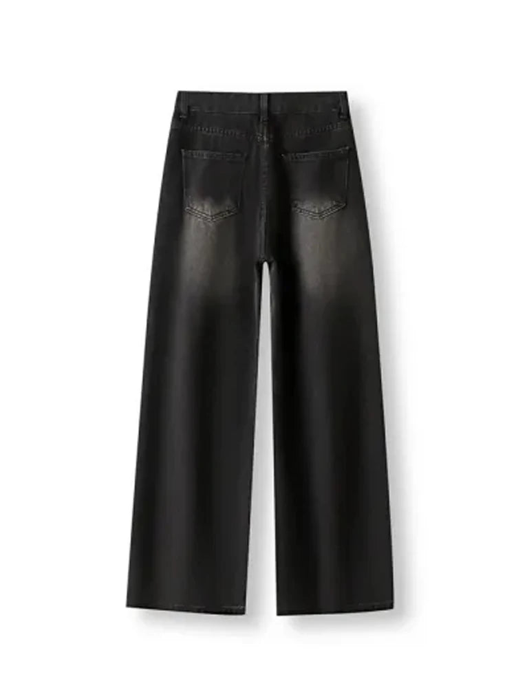 Premium Vintage Baggy Jeans - High-Waisted Y2K Loose Fit Denim Trousers ✨