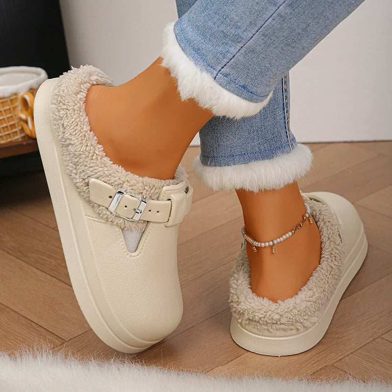 Bellera Waterproof Fluffy Winter Slippers 👣