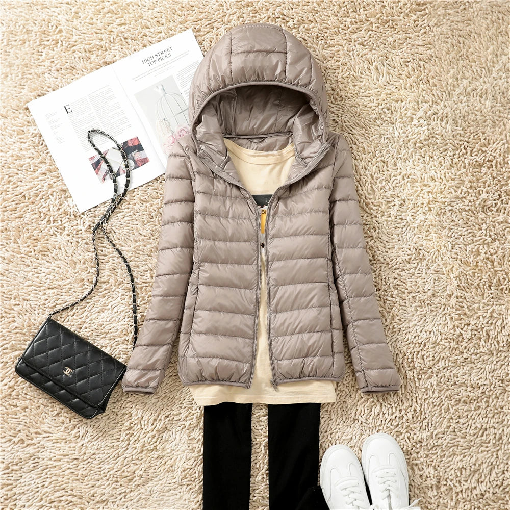 Belléra Ultra Light Packable Puffer Jacket | Hooded Winter Coat