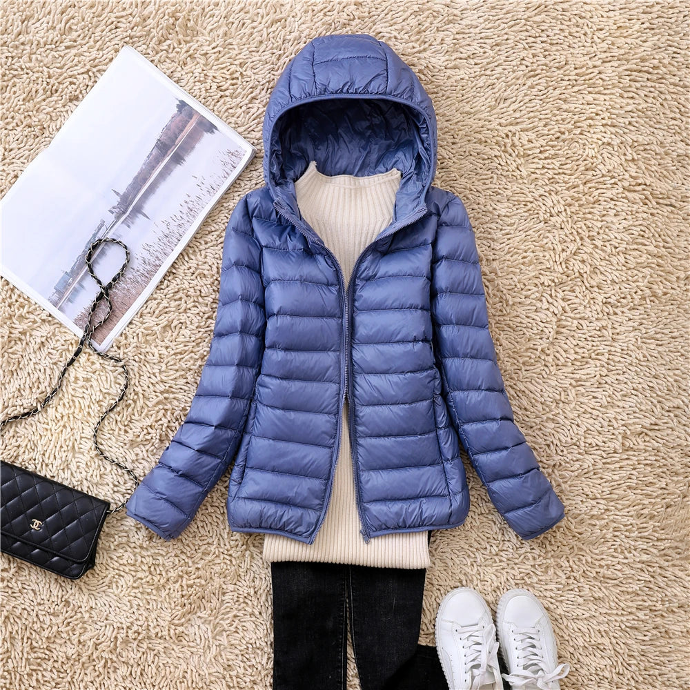 Belléra Ultra Light Packable Puffer Jacket | Hooded Winter Coat