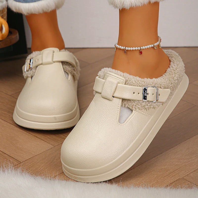 Bellera Waterproof Fluffy Winter Slippers 👣