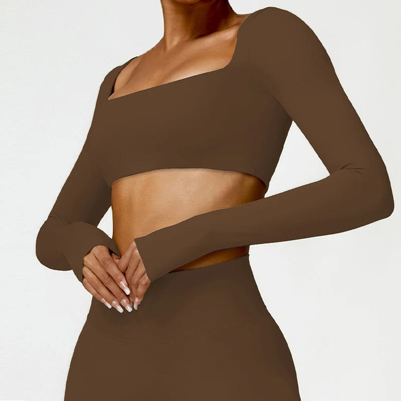 ⚡ Bellera Quick-Dry Square Neck Workout Top ☁️