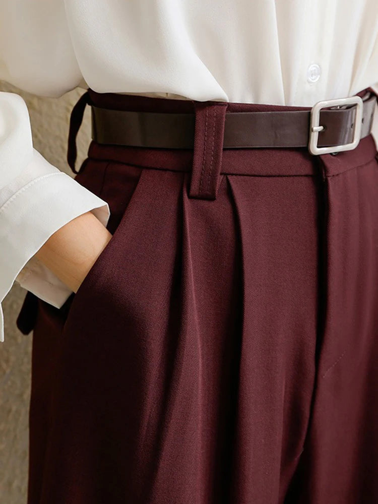 Premium Tailored Wide-Leg Trousers - High-Waisted Smart Casual Pants ✨