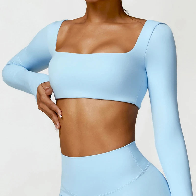 ⚡ Bellera Quick-Dry Square Neck Workout Top ☁️