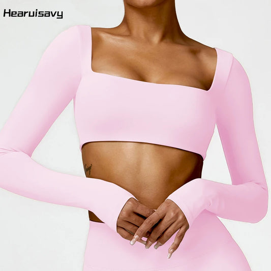 ⚡ Bellera Quick-Dry Square Neck Workout Top ☁️
