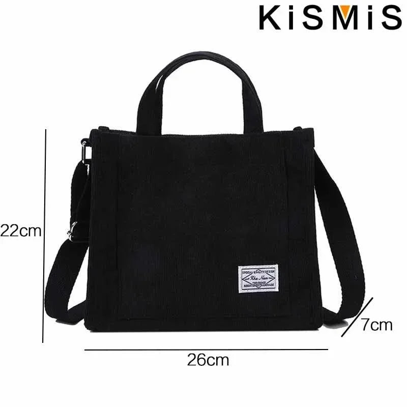 Premium Fashion Corduroy Tote Bag - Large Capacity Square Shoulder Purse ✨