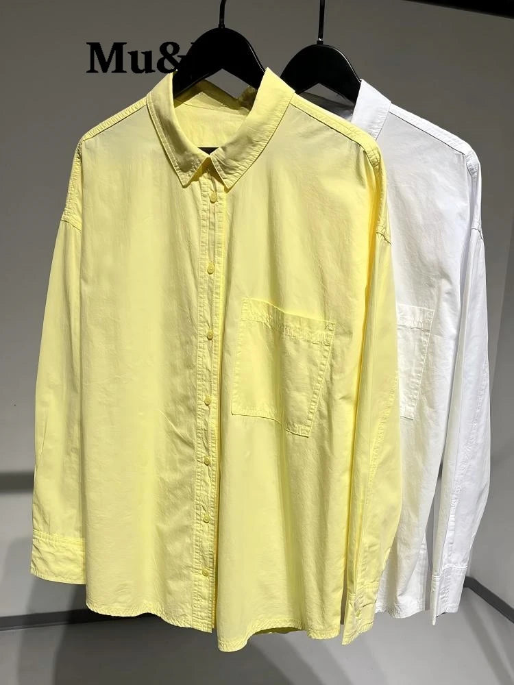 ⚡ Bellera Oversized Cotton Button-Down Shirt ☁️