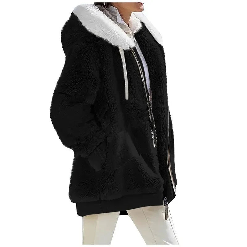 Luxury Cashmere Blend Teddy Jacket – Belléra™ Cozy Fleece Zip-Up Hoodie 🇬🇧✨