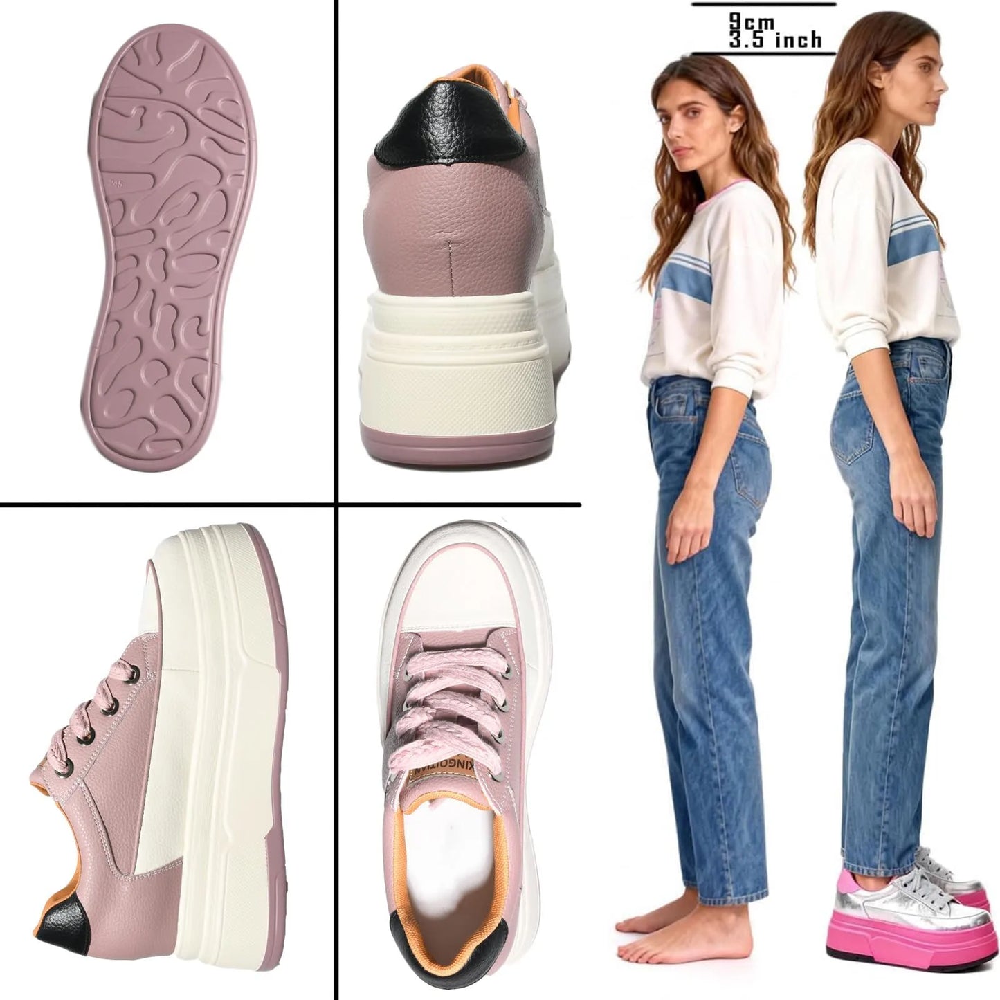 ⚡ Bellera High Platform Hidden Heel Sneakers ☁️