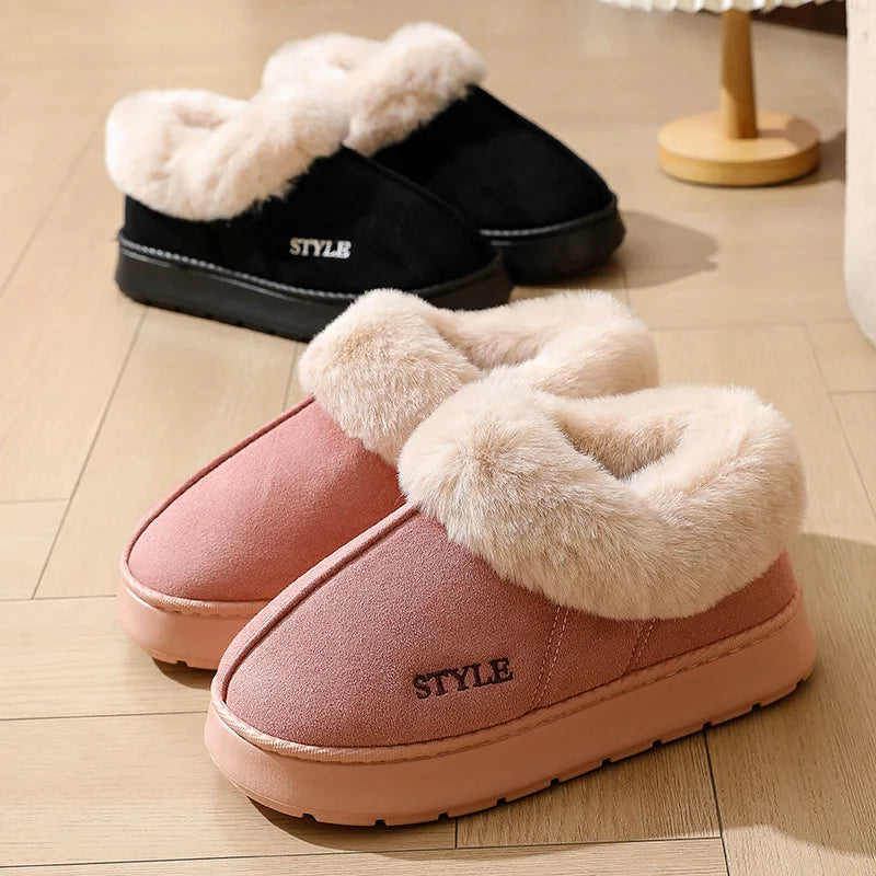Luxury Platform Winter Snow Boots | Ultra-Warm Thick Wool & Anti-Slip Sole ❄️✨