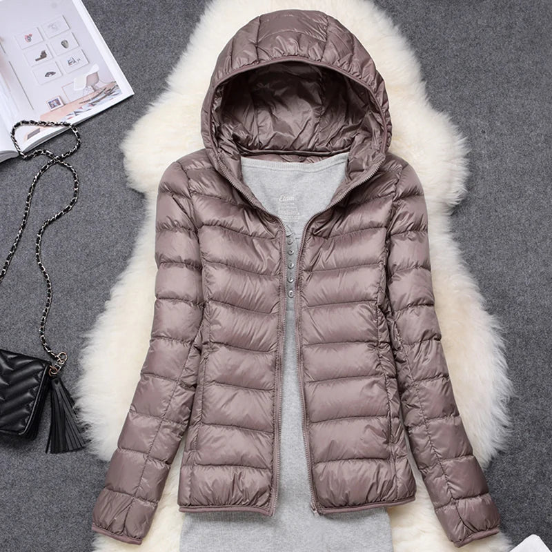 Belléra Ultra Light Packable Puffer Jacket | Hooded Winter Coat