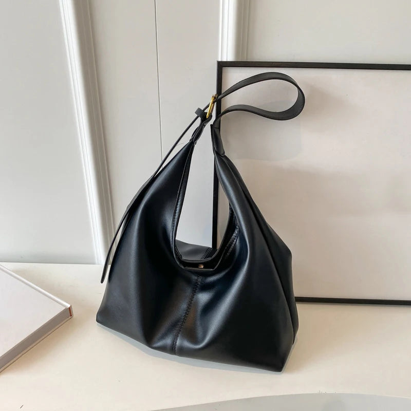 Premium Retro Minimalist Tote Bag - Large Capacity Shoulder Hobo Purse ✨
