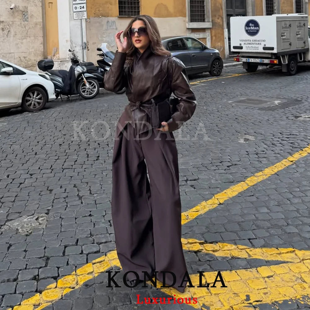 Premium Pleated Wide-Leg Trousers - High-Waisted Casual Chic Pants ✨