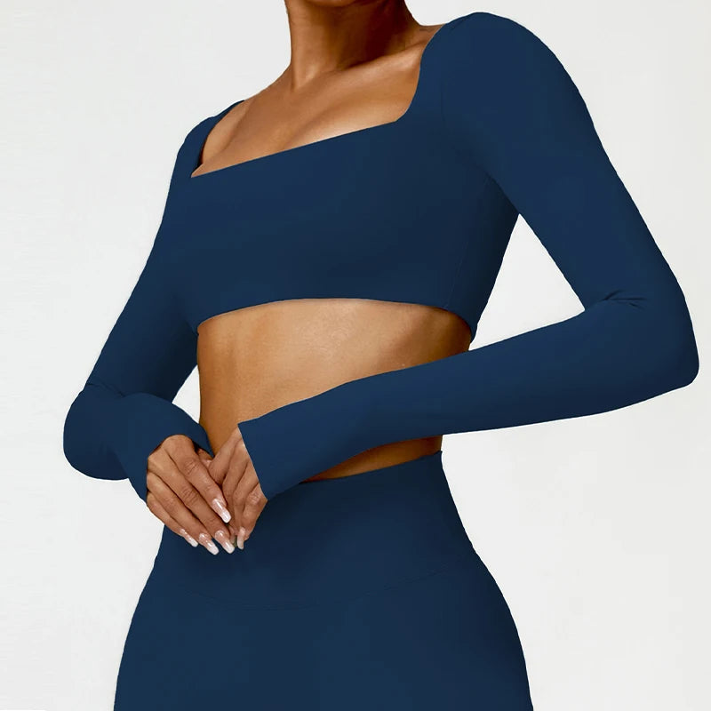 ⚡ Bellera Quick-Dry Square Neck Workout Top ☁️