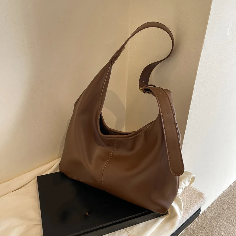 Premium Retro Minimalist Tote Bag - Large Capacity Shoulder Hobo Purse ✨