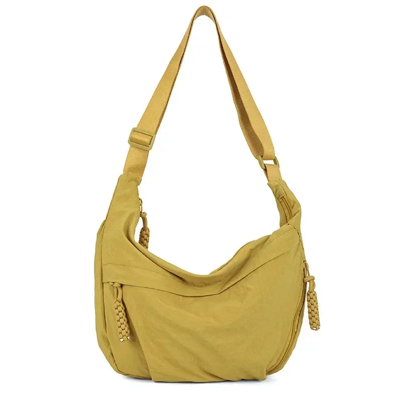 Premium Lightweight Nylon Hobo Bag - Casual Waterproof Multi-Pocket Shoulder Purse ✨