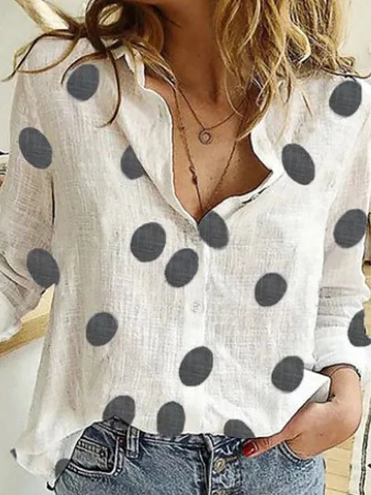 Premium Cotton Linen Button-Down Shirt – Belléra™ Casual Loose Fit Blouse 🇬🇧✨