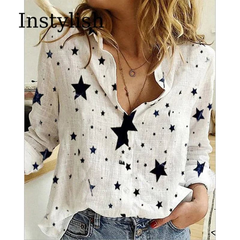 Premium Cotton Linen Button-Down Shirt – Belléra™ Casual Loose Fit Blouse 🇬🇧✨