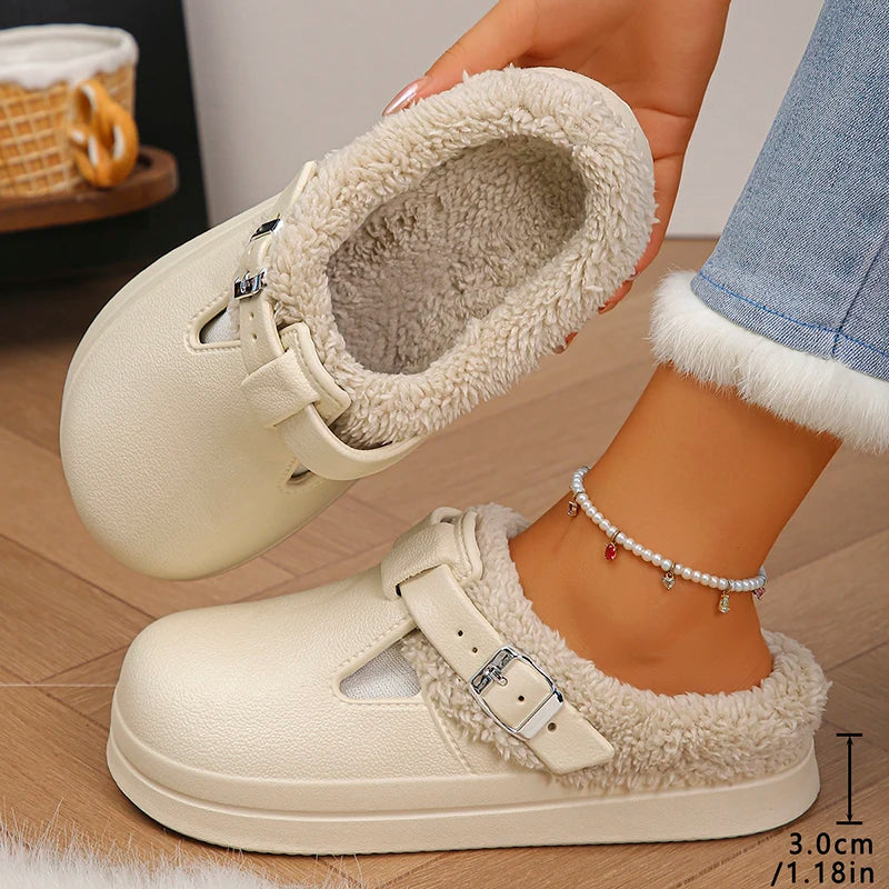 Bellera Waterproof Fluffy Winter Slippers 👣
