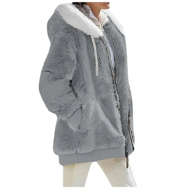 Luxury Cashmere Blend Teddy Jacket – Belléra™ Cozy Fleece Zip-Up Hoodie 🇬🇧✨