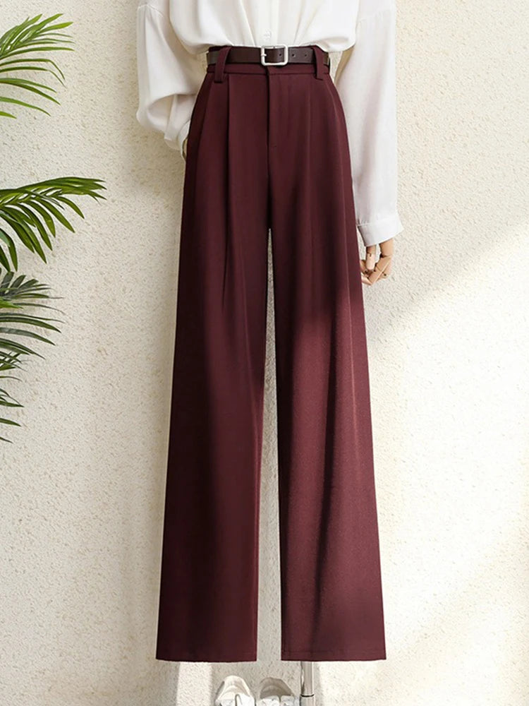 Premium Tailored Wide-Leg Trousers - High-Waisted Smart Casual Pants ✨