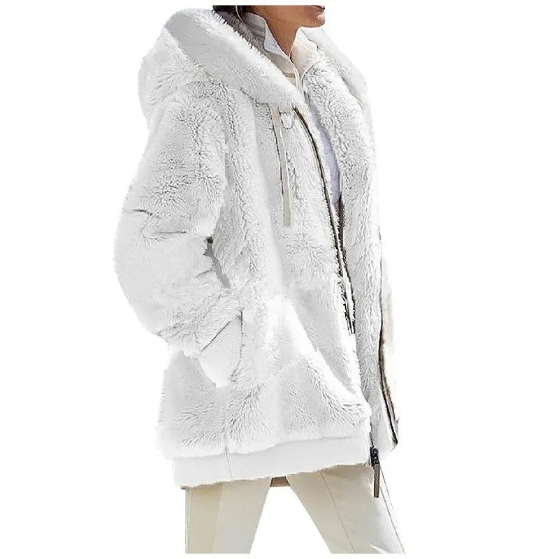 Luxury Cashmere Blend Teddy Jacket – Belléra™ Cozy Fleece Zip-Up Hoodie 🇬🇧✨