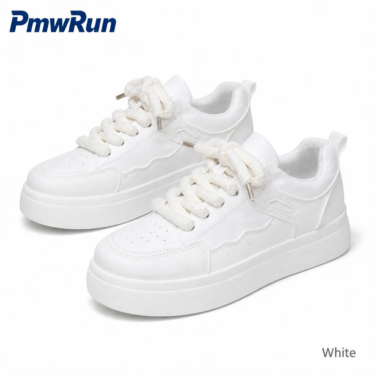 Women's Premium PU Leather Sport Shoes - Breathable Lightweight Casual Sneakers 👟✨