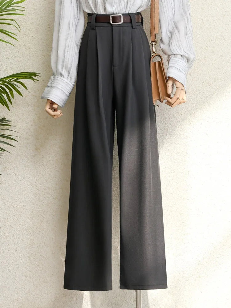 Premium Tailored Wide-Leg Trousers - High-Waisted Smart Casual Pants ✨
