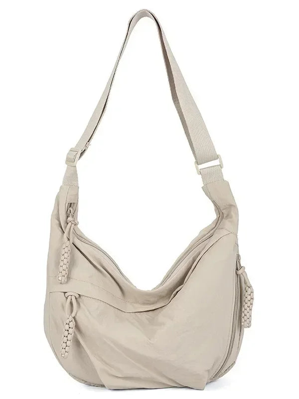 Premium Lightweight Nylon Hobo Bag - Casual Waterproof Multi-Pocket Shoulder Purse ✨