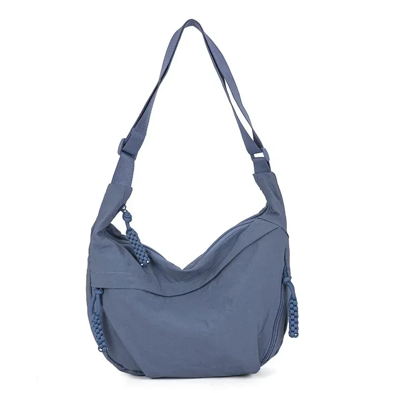 Premium Lightweight Nylon Hobo Bag - Casual Waterproof Multi-Pocket Shoulder Purse ✨