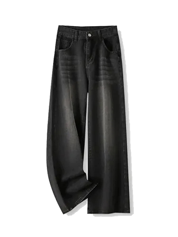 Premium Vintage Baggy Jeans - High-Waisted Y2K Loose Fit Denim Trousers ✨