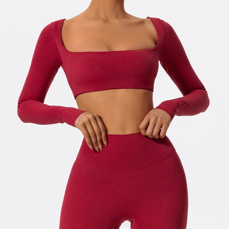 ⚡ Bellera Quick-Dry Square Neck Workout Top ☁️