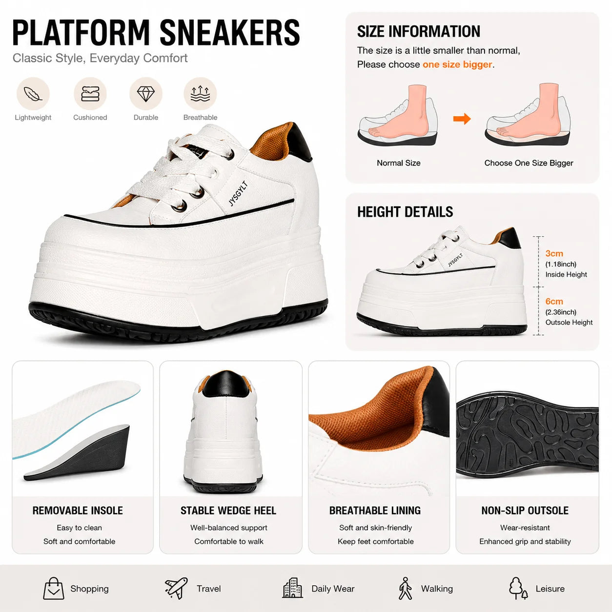 ⚡ Bellera High Platform Hidden Heel Sneakers ☁️