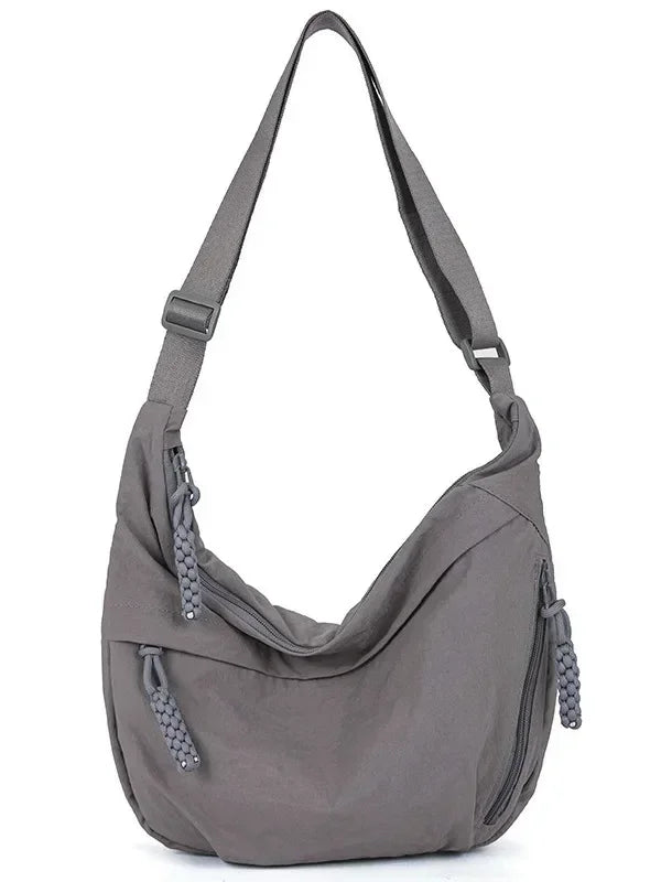 Premium Lightweight Nylon Hobo Bag - Casual Waterproof Multi-Pocket Shoulder Purse ✨