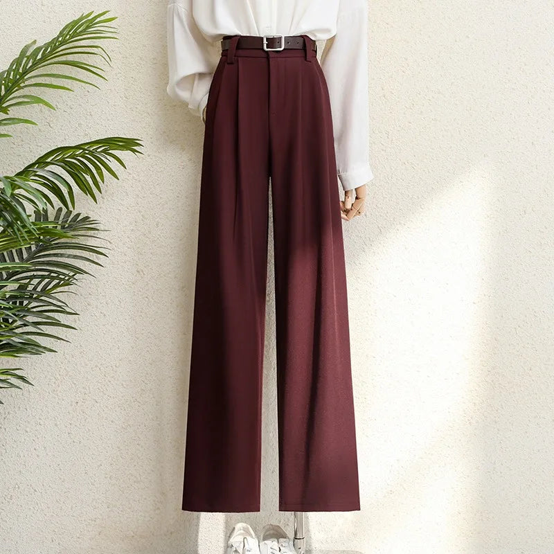 Premium Tailored Wide-Leg Trousers - High-Waisted Smart Casual Pants ✨