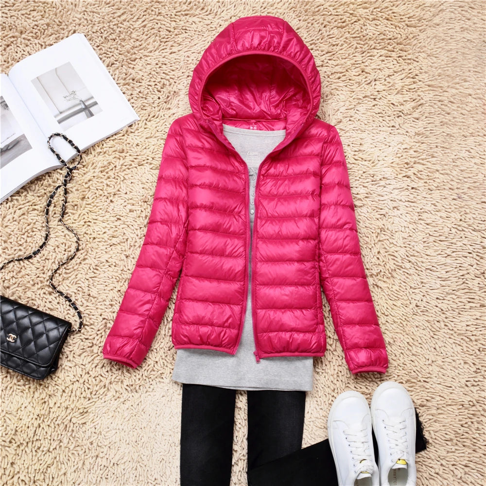 Belléra Ultra Light Packable Puffer Jacket | Hooded Winter Coat